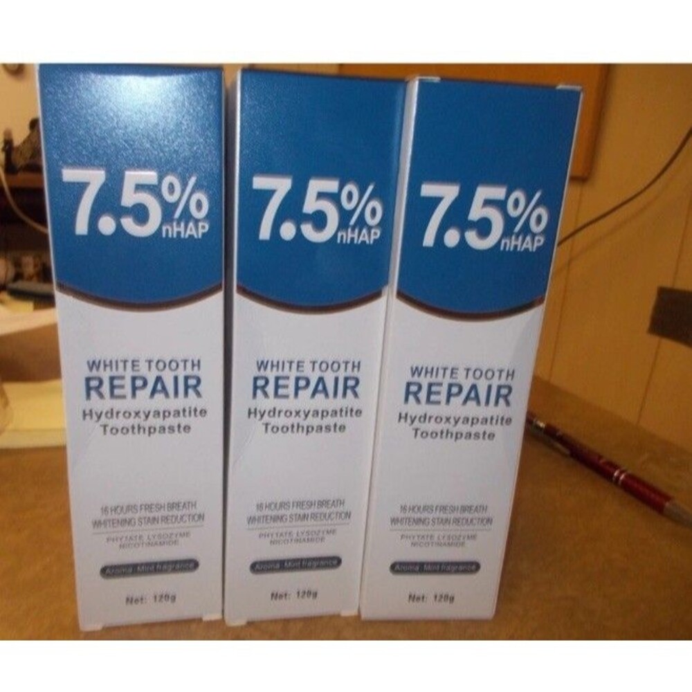 7.5% Nano Hydroxyapatite Toothpaste Remove Deep Clean For Sensitive Teeth-3Pack